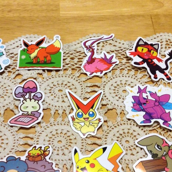Pokemon stickers for laptop, cell phone, hydroflask, locker, crafts - Picture 2 of 5